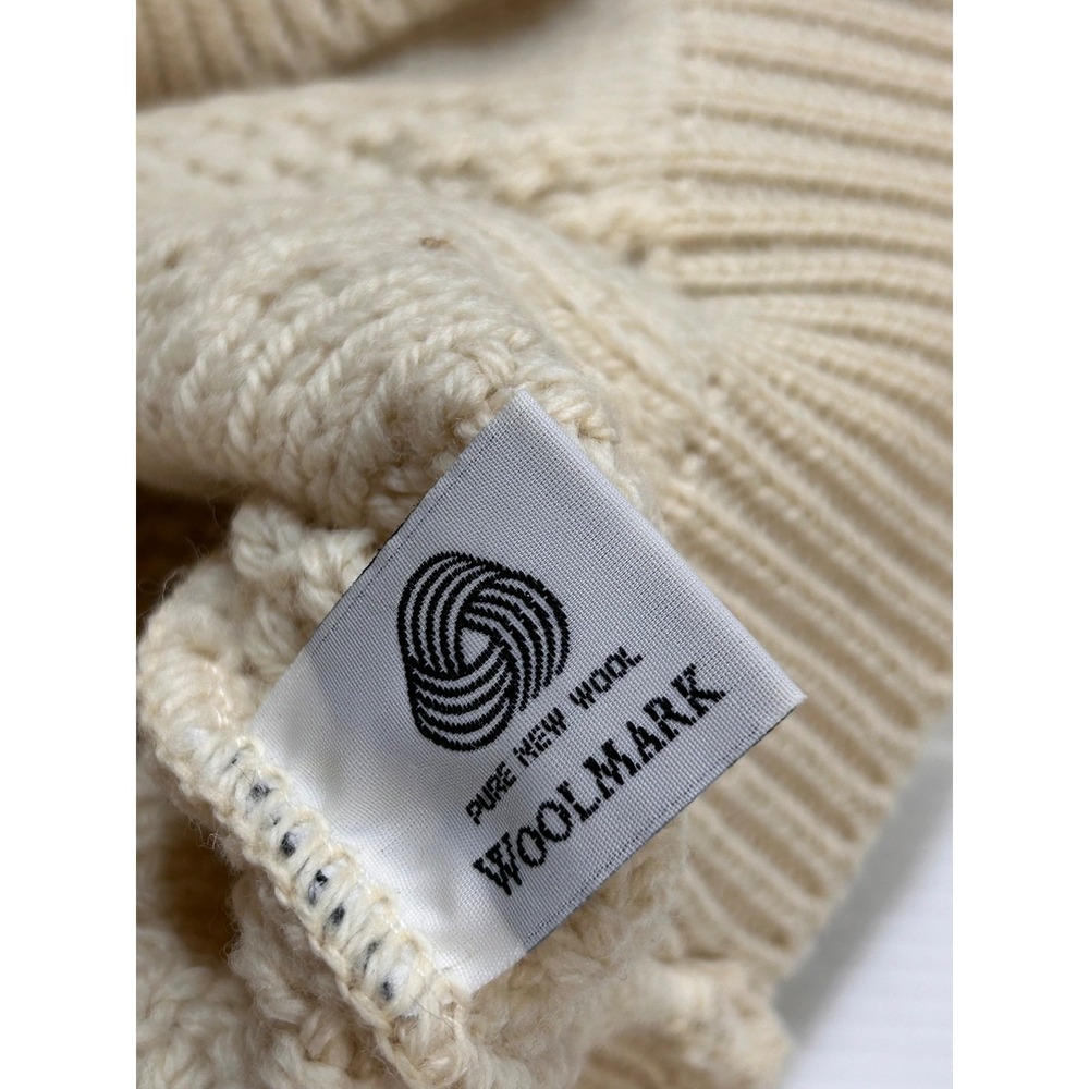 McKennas Highland England Sweater Men's size Xl Wool Fisherman Cable Knit i. - Picture 3 of 9